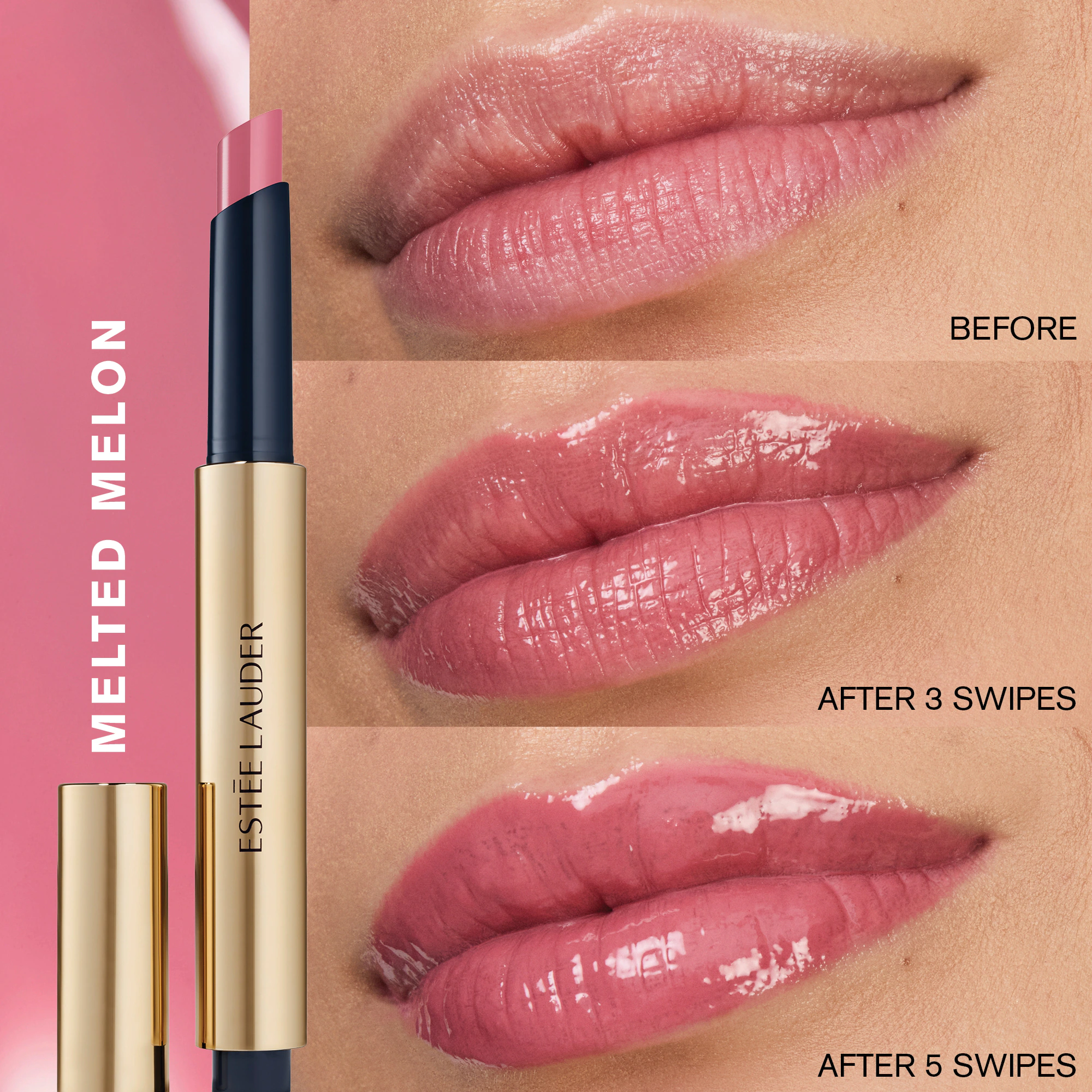 Estée Lauder Pure Color Melt On Glosstick (Melted Blush 128) – view 3